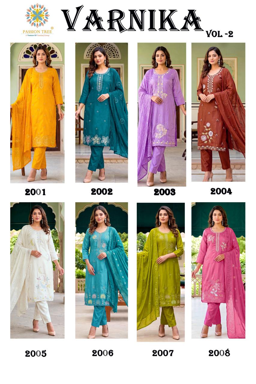 Passion Tree Varnika vol 2 catalog wholesale market kurti surat