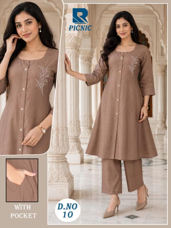 Raashi Picnic 0.3 catalog ladies coord set wholesale Surat