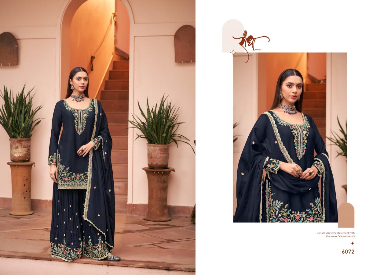Radha Trendz Sunheri catalog aari work salwar kameez wholesale