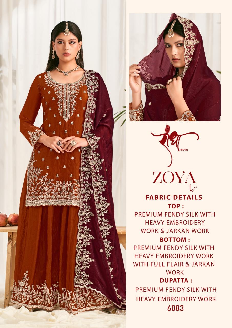 Radha Trendz Zoya catalog wholesale unstitched salwar kameez suppliers