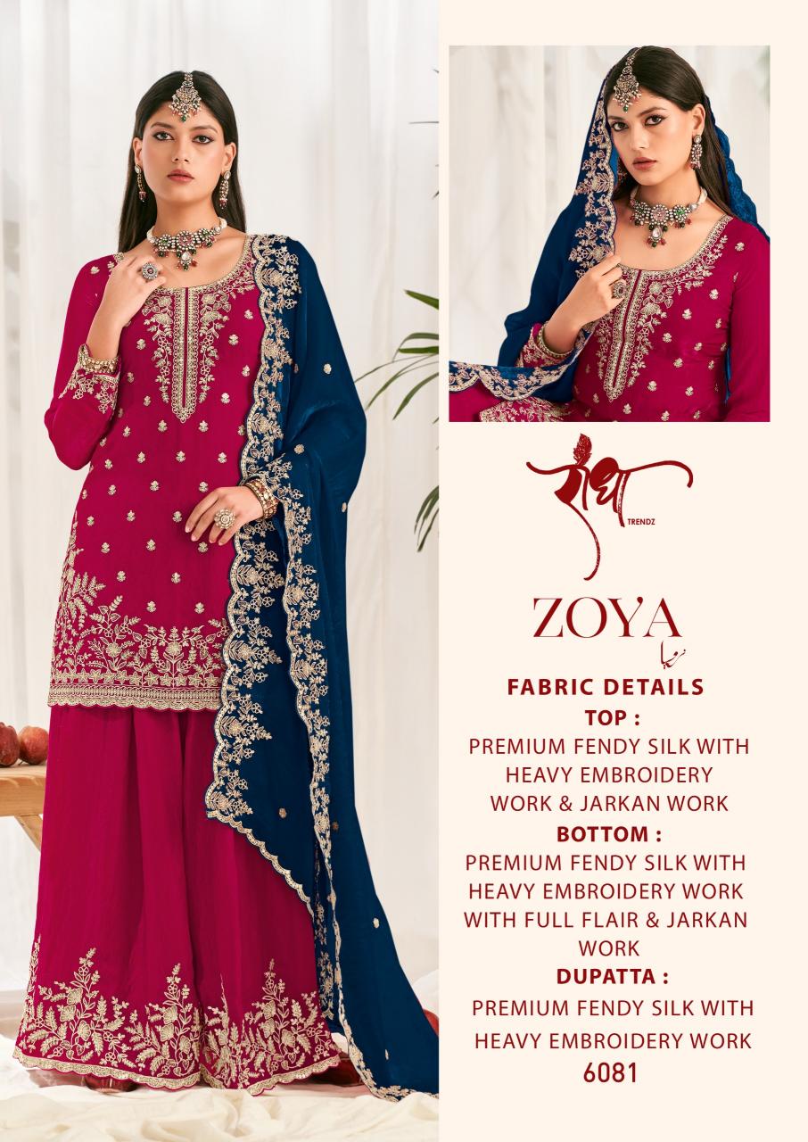 Radha Trendz Zoya catalog wholesale unstitched salwar kameez suppliers