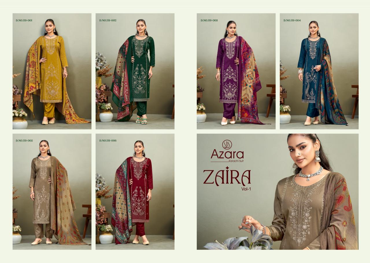 Radhika Azara Zaira catalog surat manufacturers dress material