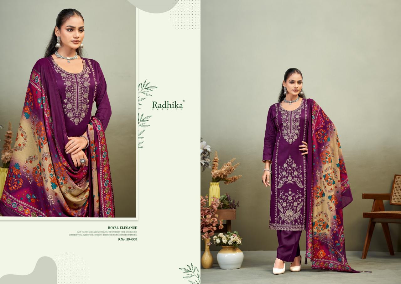Radhika Azara Zaira catalog surat manufacturers dress material
