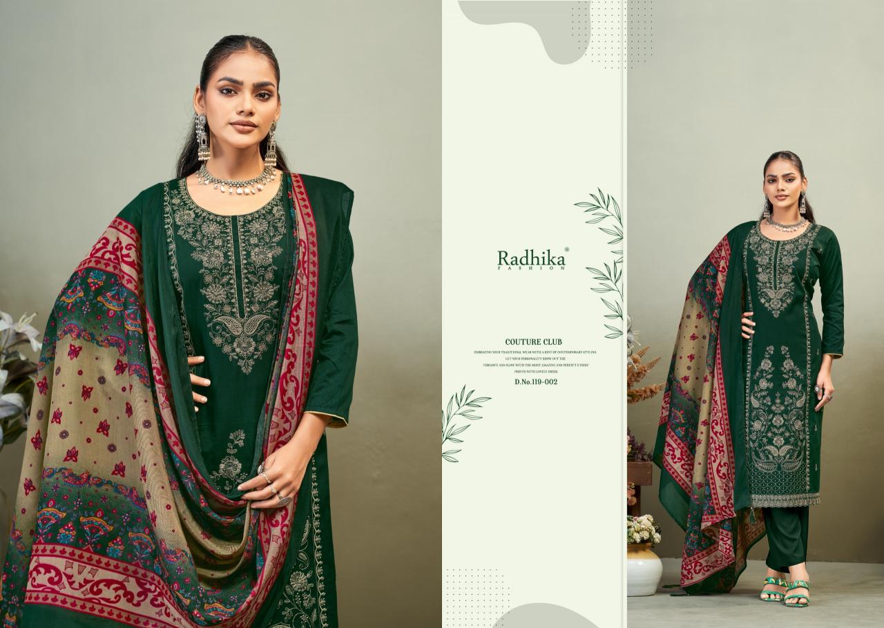 Radhika Azara Zaira catalog surat manufacturers dress material