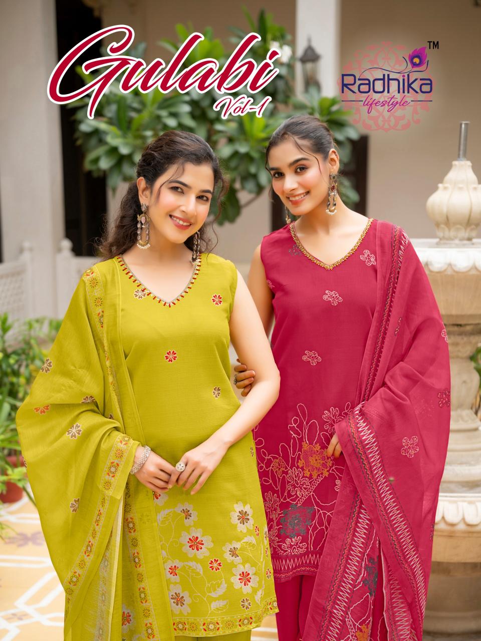 Radhika Lifestyle Gulabi vol 1 catalog kurti wholesaler in raipur butique