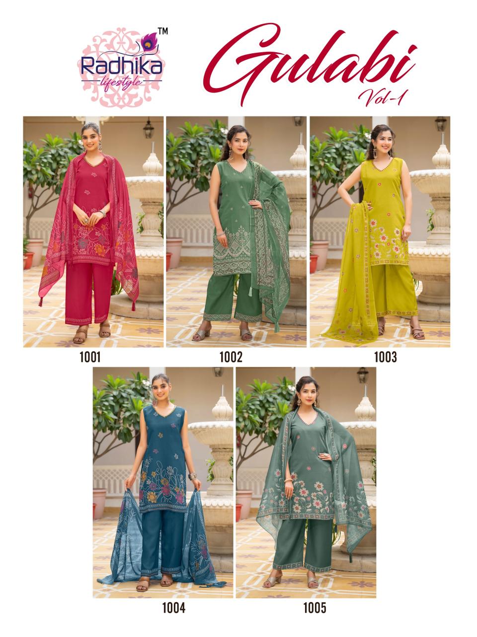 Radhika Lifestyle Gulabi vol 1 catalog kurti wholesaler in raipur butique