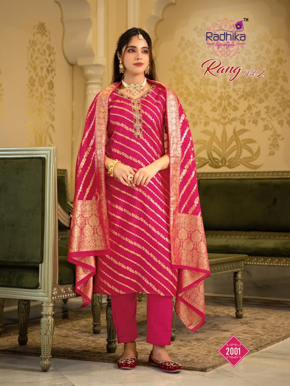 Radhika Lifestyle Rang vol 2 catalog delhi wholesale kurti market address