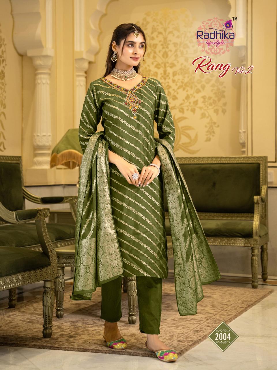 Radhika Lifestyle Rang vol 2 catalog delhi wholesale kurti market address