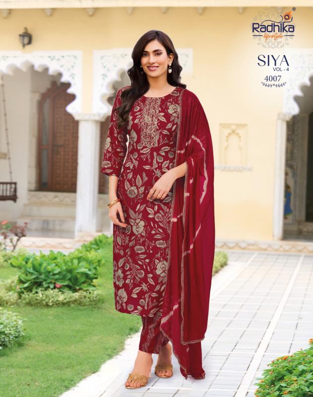 Radhika Lifestyle Siya Vol 4 catalog kurtis wholesale market in coimbatore