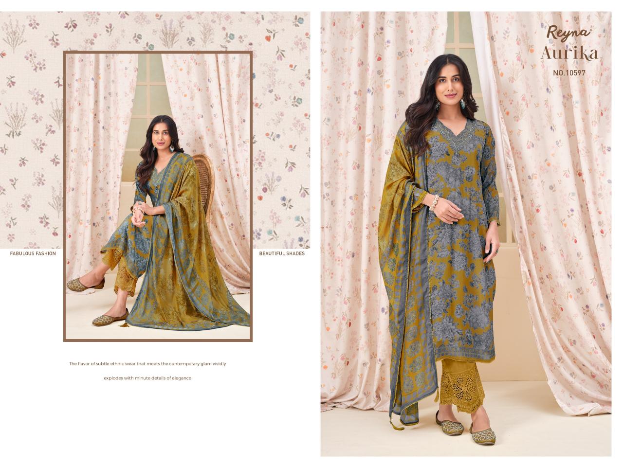 Reyna Aurika catalog designer salwar kameez wholesale in kolkata