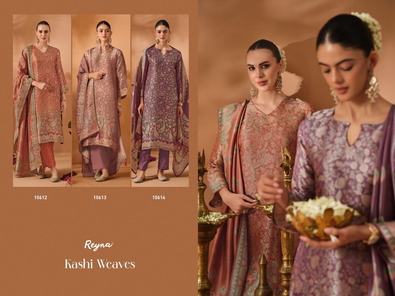 Reyna Kashi Weaves catalog buy salwar kameez wholesale