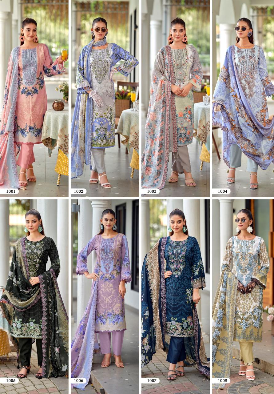 Riaz Arts Bin Saeed Premium catalog harra dress materials in surat