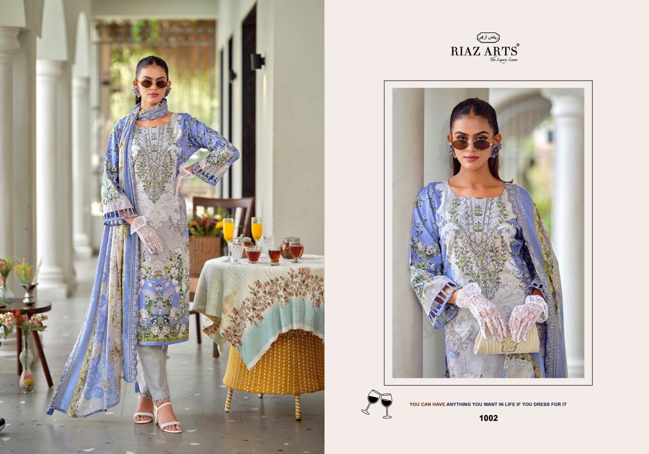 Riaz Arts Bin Saeed Premium catalog harra dress materials in surat