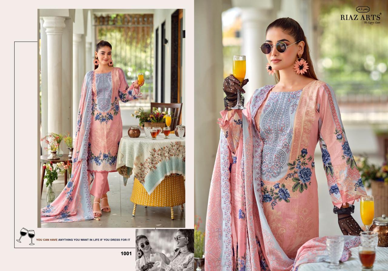 Riaz Arts Bin Saeed Premium catalog harra dress materials in surat