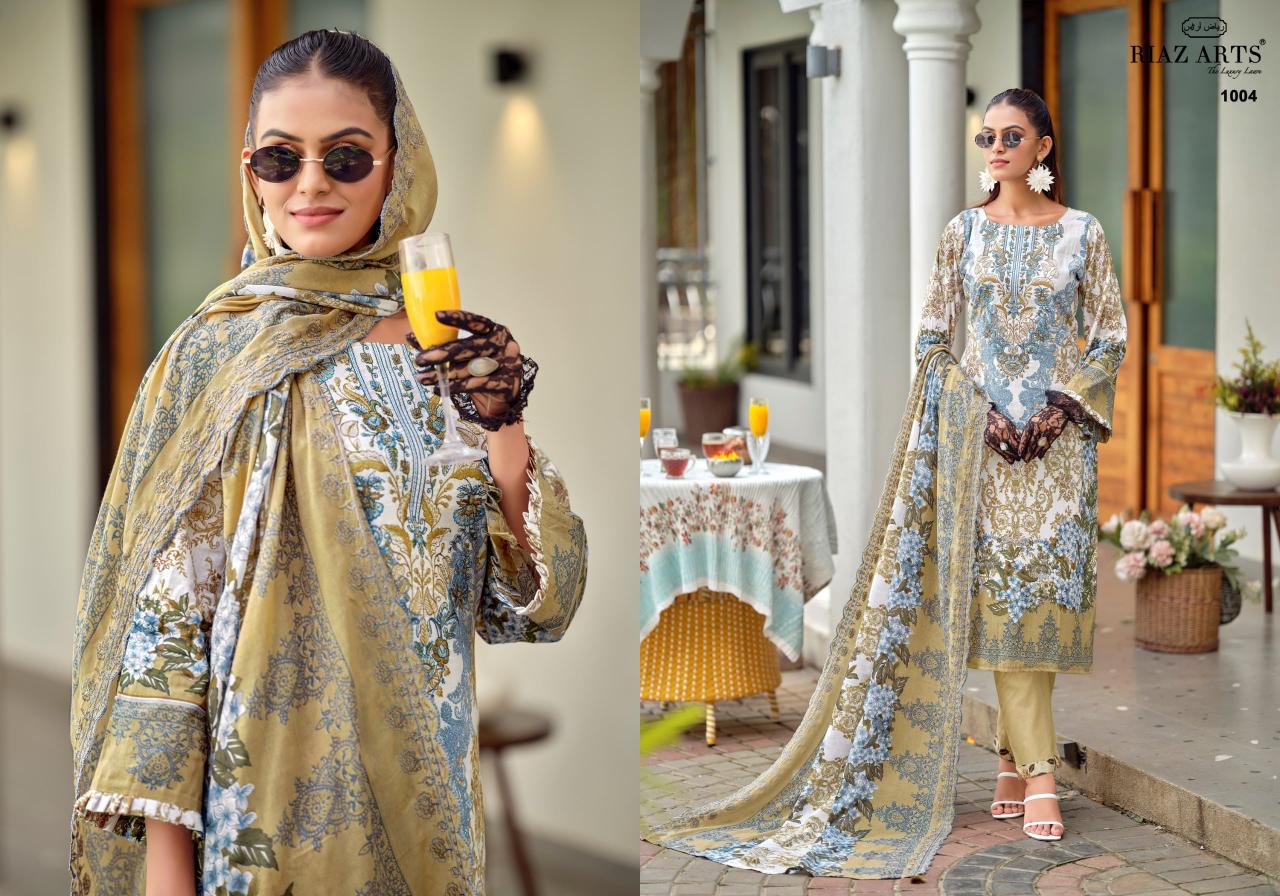 Riaz Arts Bin Saeed Premium catalog harra dress materials in surat