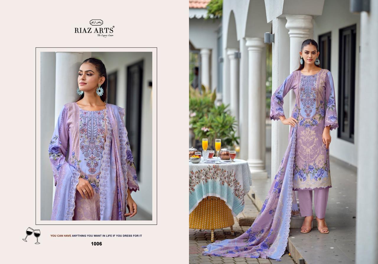 Riaz Arts Bin Saeed Premium catalog harra dress materials in surat