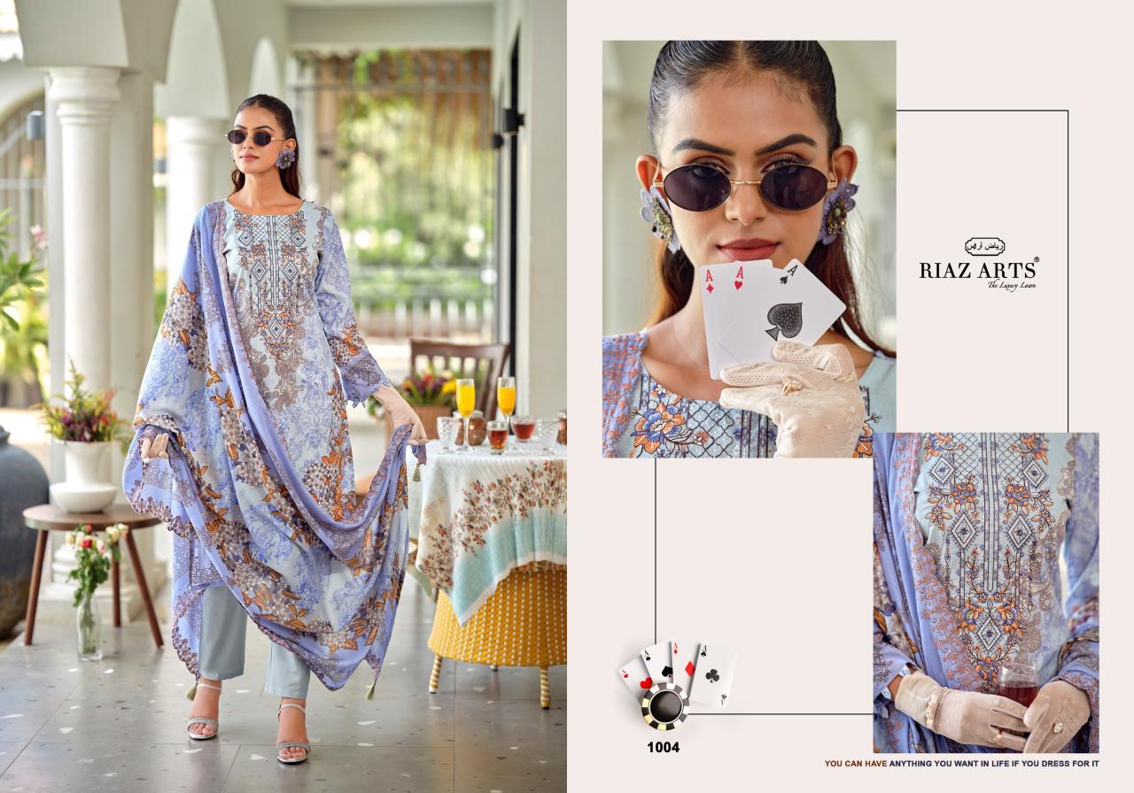 Riaz Arts Bin Saeed Premium catalog harra dress materials in surat