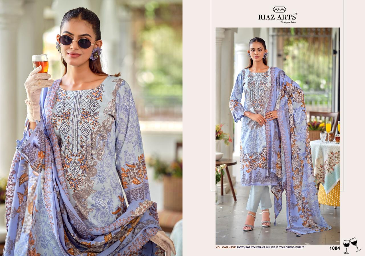 Riaz Arts Bin Saeed Premium catalog harra dress materials in surat
