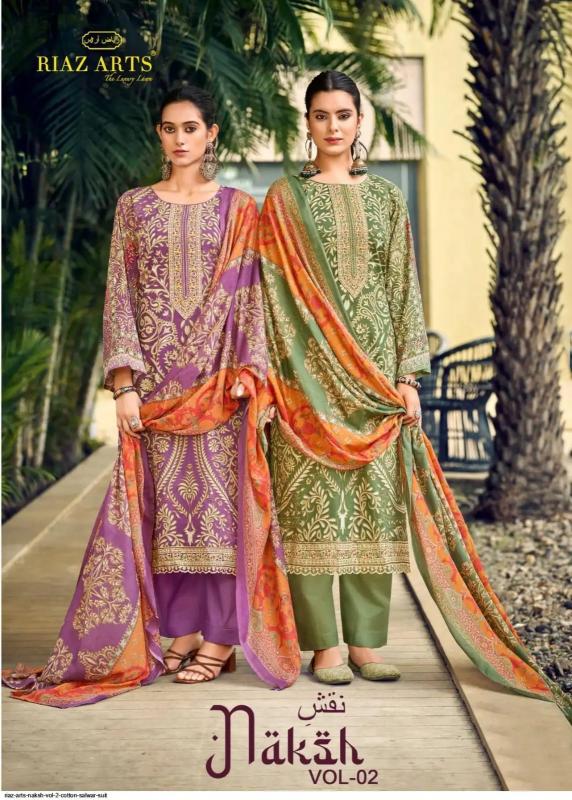 Riaz Arts Naksh vol 2 catalog how to purchase dress material at surat