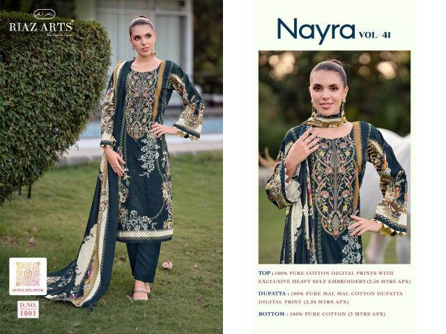 Riaz Arts Nayra vol 41 catalog retail surat dress material online shopping