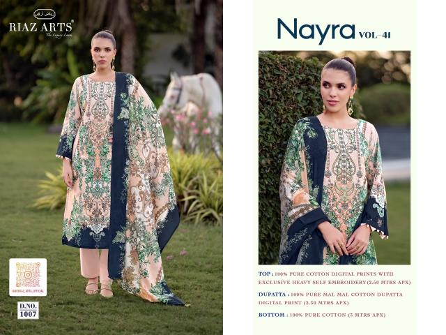 Riaz Arts Nayra vol 41 catalog retail surat dress material online shopping