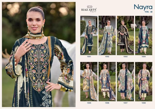 Riaz Arts Nayra vol 41 catalog retail surat dress material online shopping