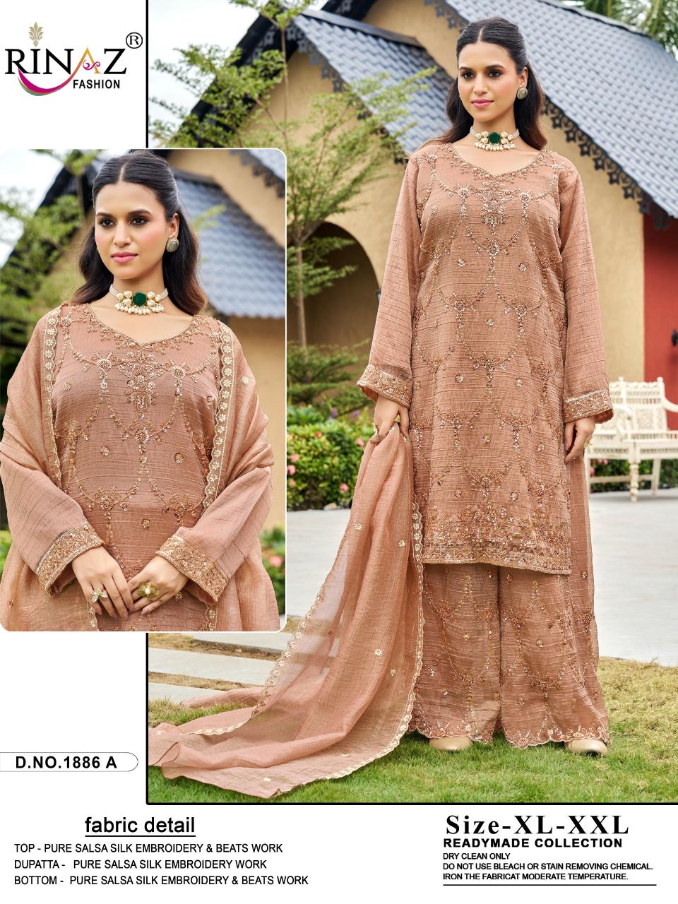 Rinaz R1886 catalog wholesale pakistani suits in hyderabad