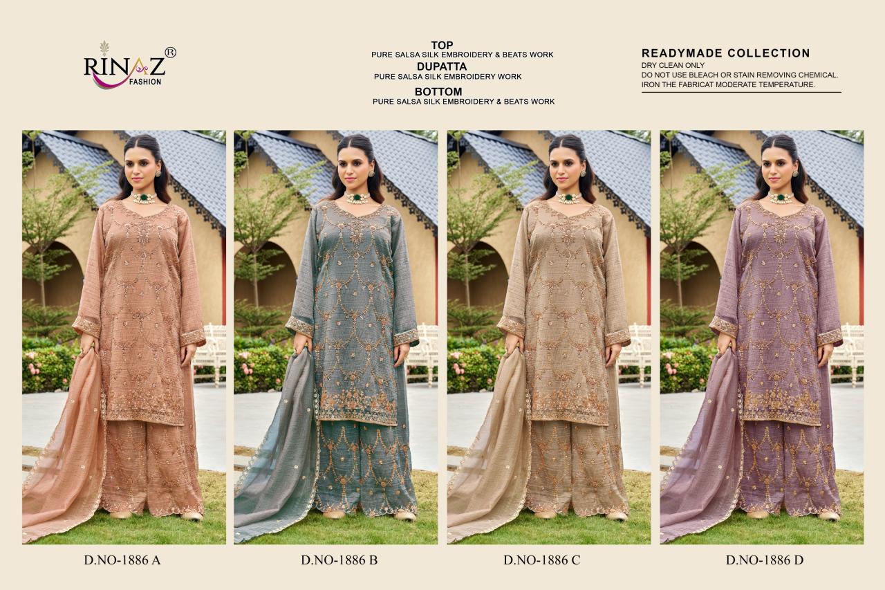 Rinaz R1886 catalog wholesale pakistani suits in hyderabad