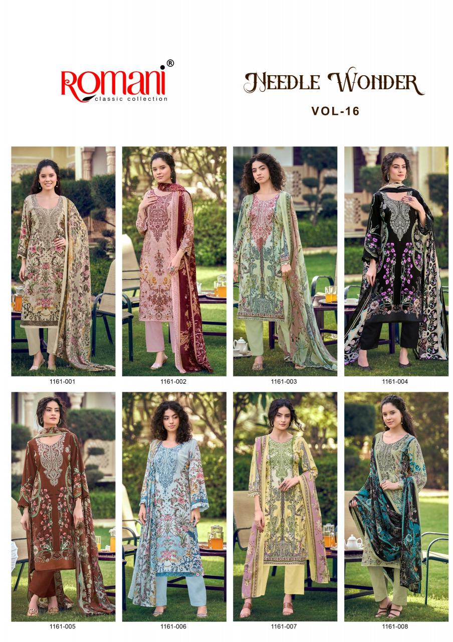 Romani Needle Wonder Vol 16 catalog woman dress material whole saler in surat