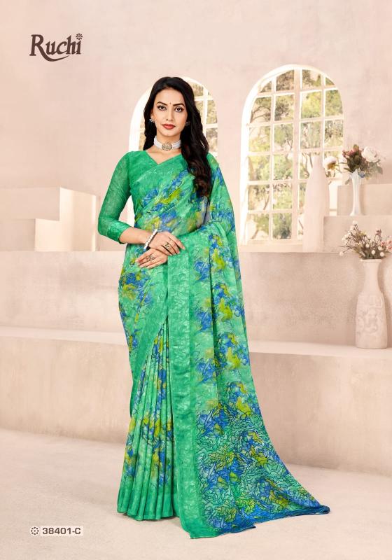 Ruchi Red Velvet vol 41 catalog wholesale price of chiffon sarees