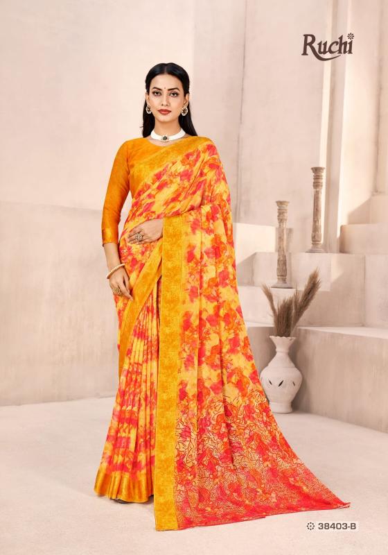 Ruchi Red Velvet vol 41 catalog wholesale price of chiffon sarees