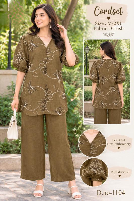 Sabella 1104 catalog trending ladies coord set wholesale