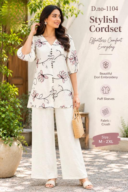 Sabella 1104 catalog trending ladies coord set wholesale