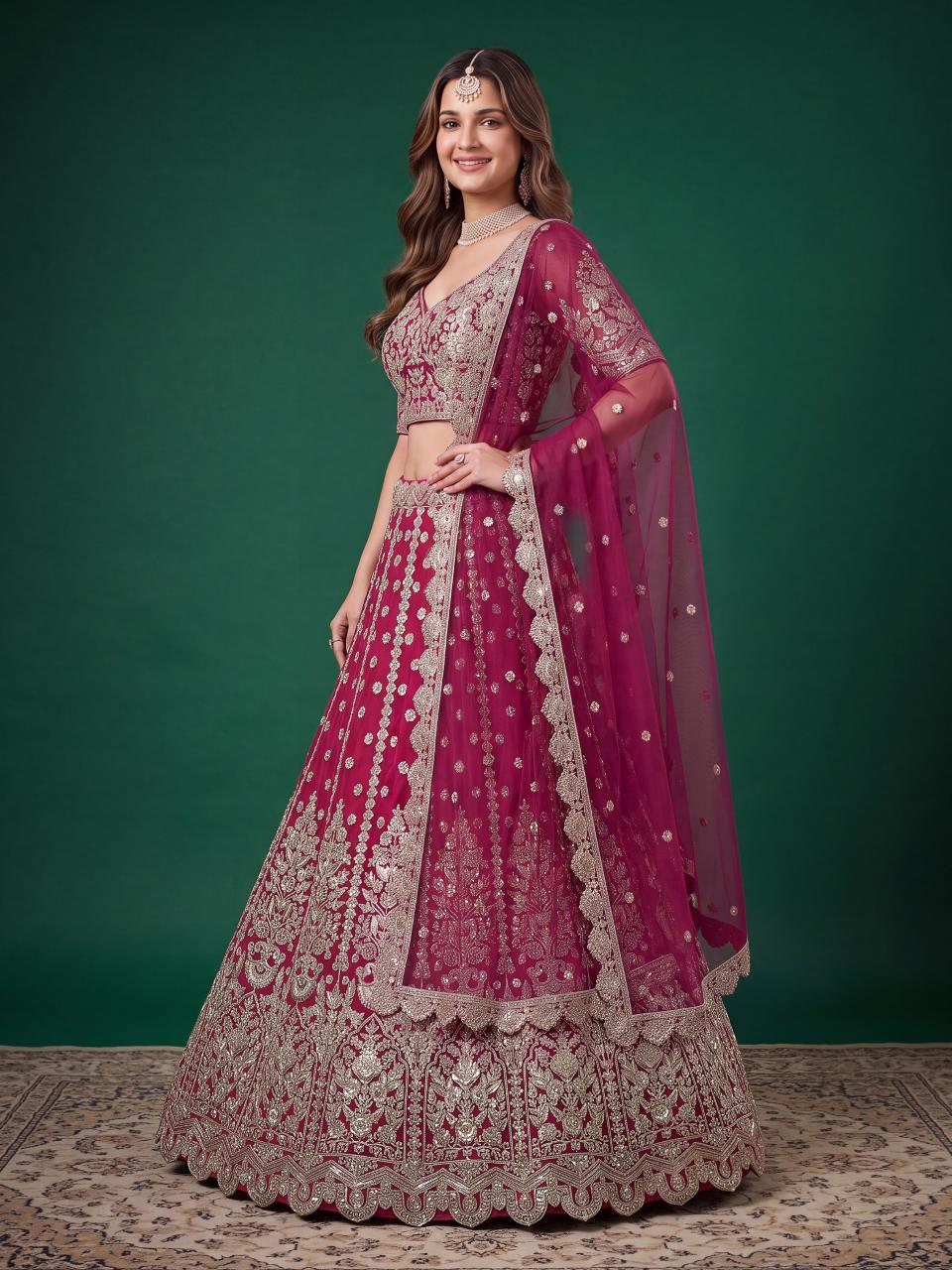 Sabella 6013 Pink Catalog bridal lehenga wholesale suppliers