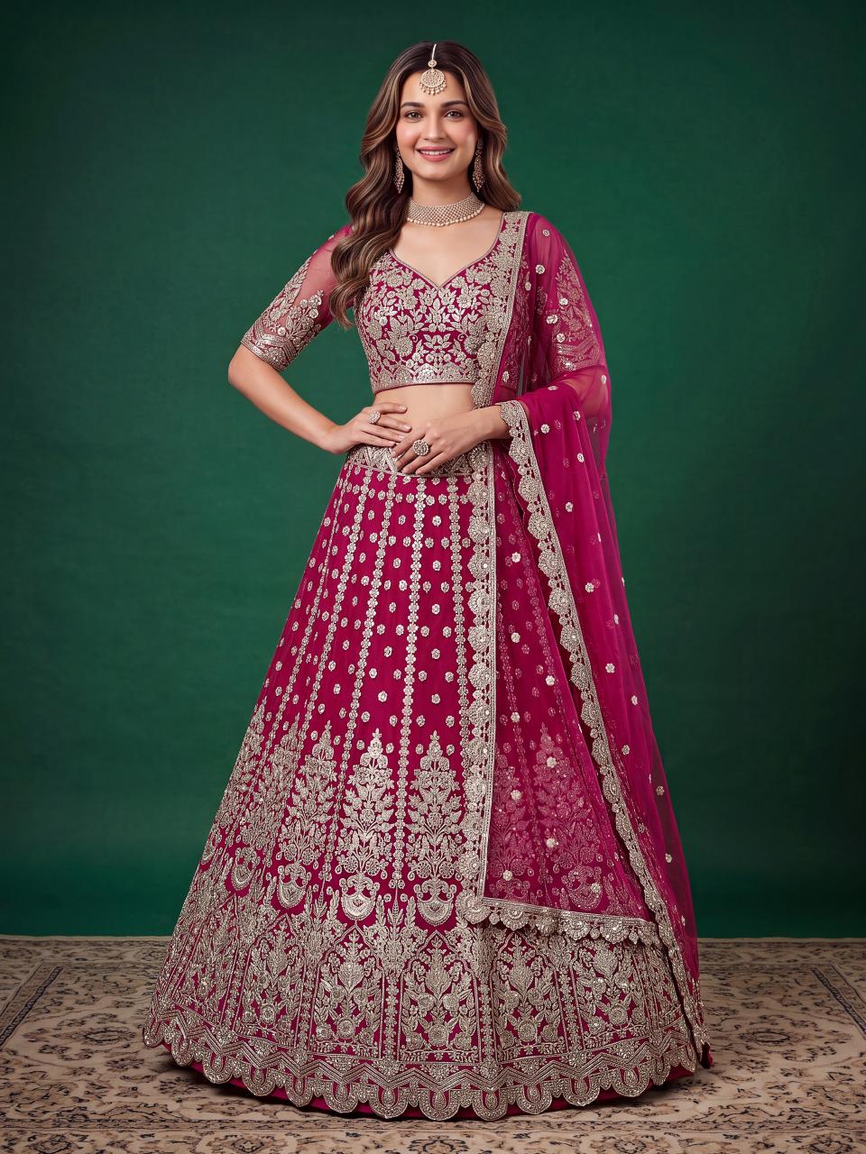Sabella 6013 Pink Catalog bridal lehenga wholesale suppliers