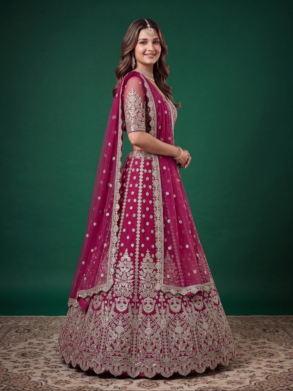 Sabella 6013 Pink Catalog bridal lehenga wholesale suppliers