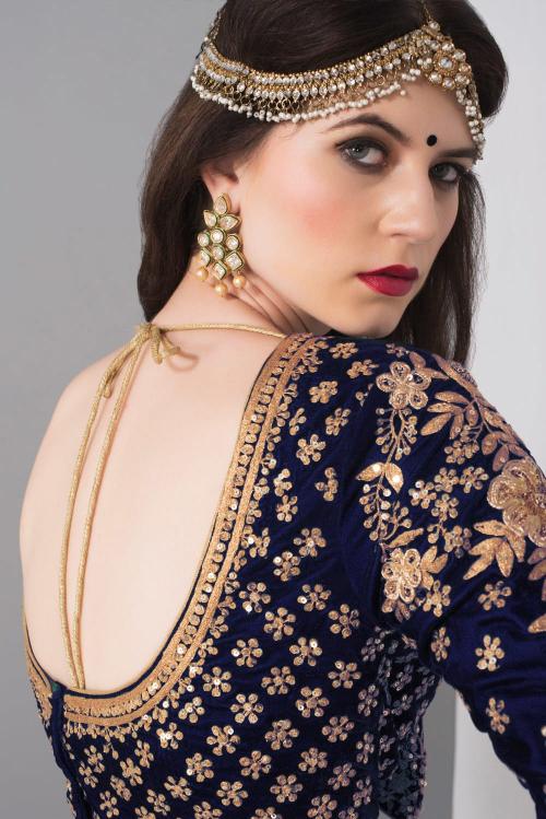 Sabella 7024 Blue Catalog bridal lehenga wholesale delhi