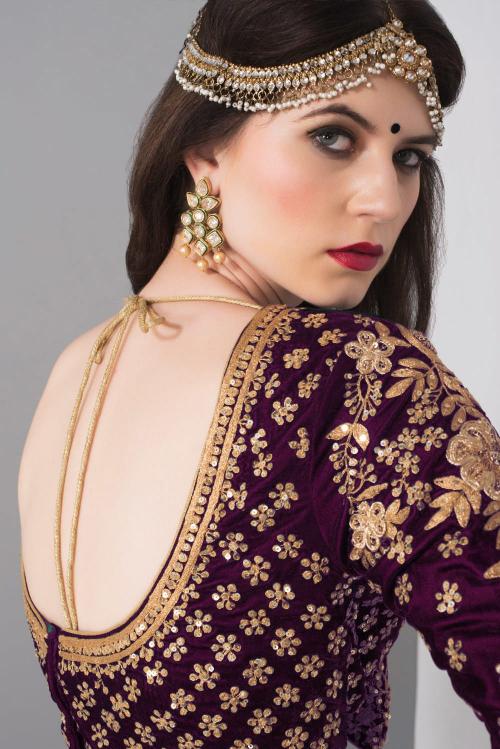Sabella 7024 Purple Catalog bridal lehenga wholesale surat