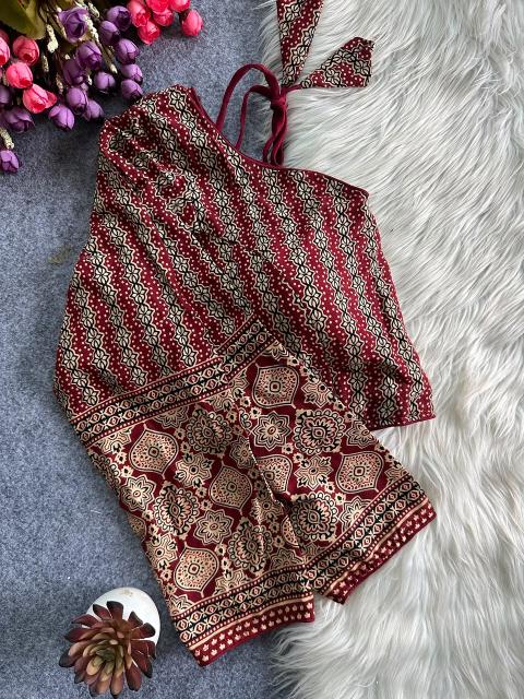 Sabella Ajrakh vol 2 catalog ajrakh blouse readymade 