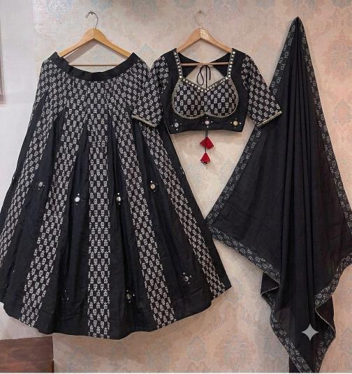 Sabella Black Ikkat catalog wholesale lehenga supplier