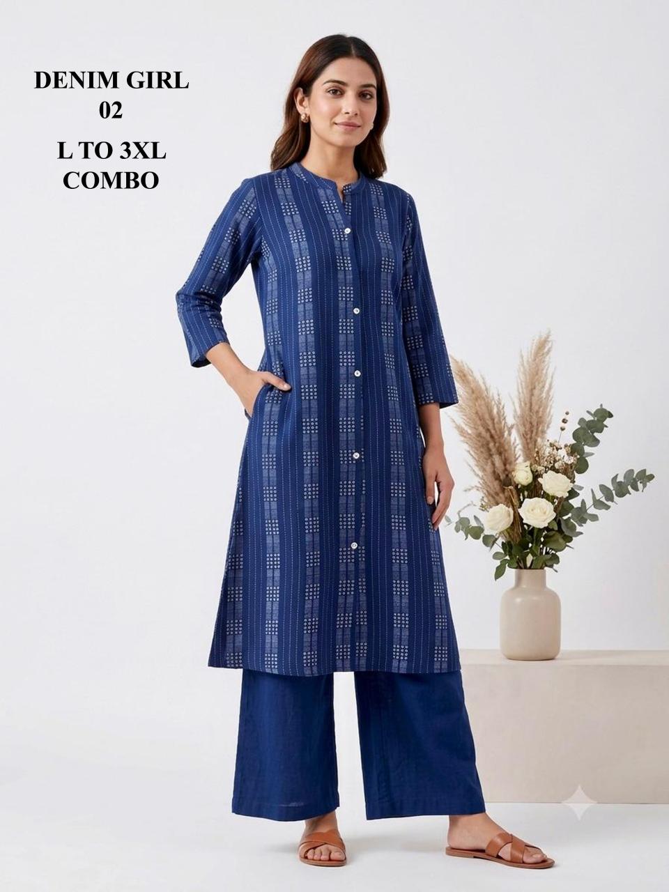 Sabella Denim Girl 1 to 8 catalog co ord set wholesale