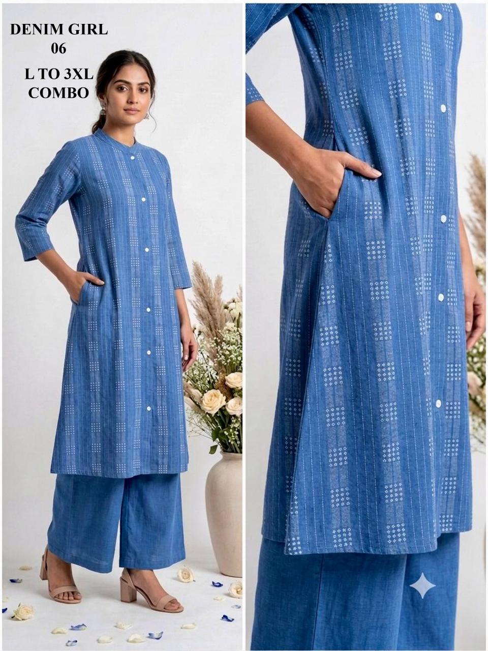 Sabella Denim Girl 1 to 8 catalog co ord set wholesale