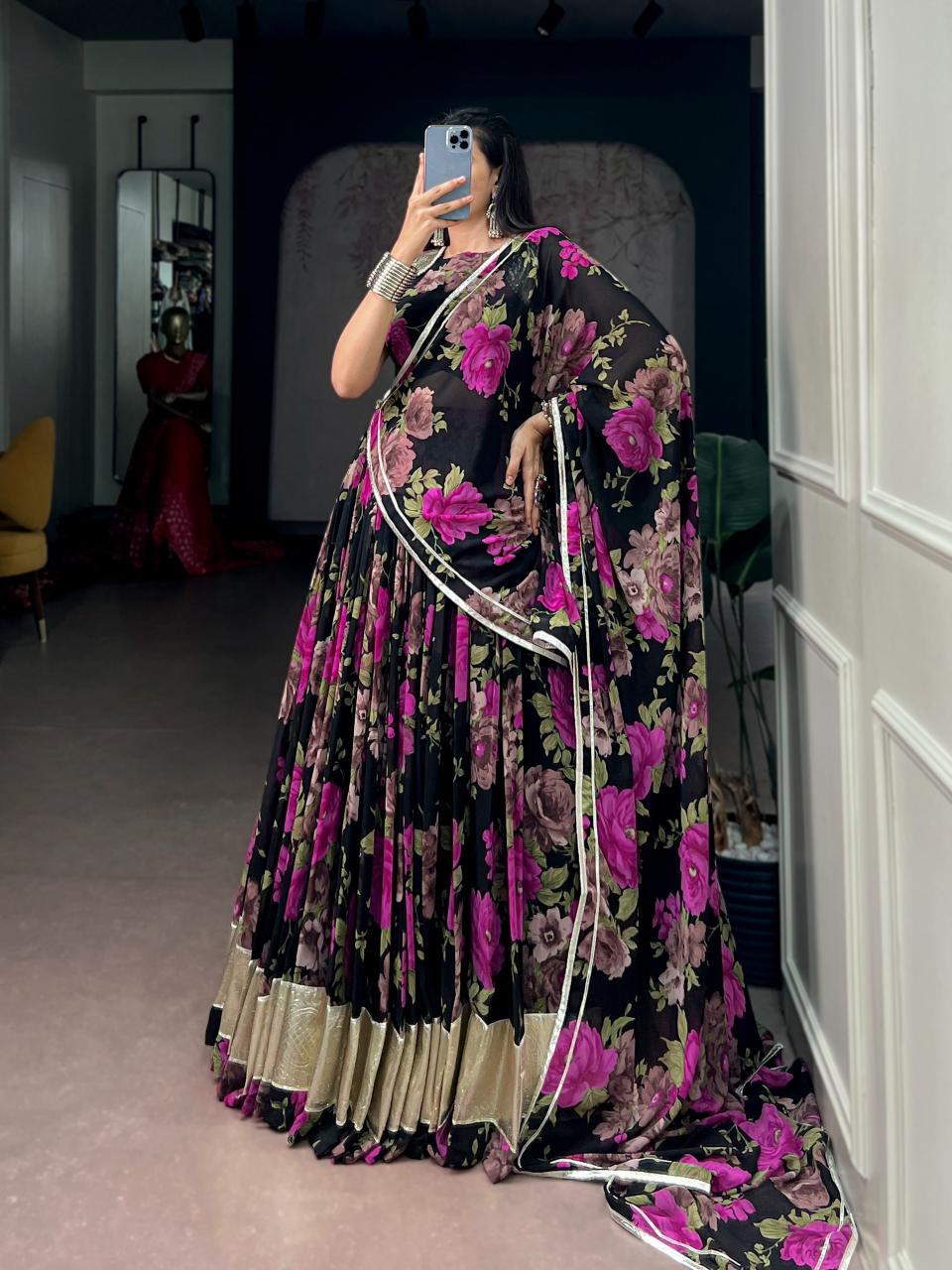 Sabella Georgette vol 12 catalog surat wholesale designer georgette lehenga choli