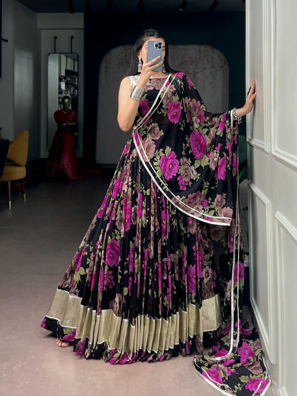 Sabella Georgette vol 12 catalog surat wholesale designer georgette lehenga choli