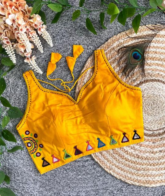 Sabella Gopi catalog mirror work readymade blouse