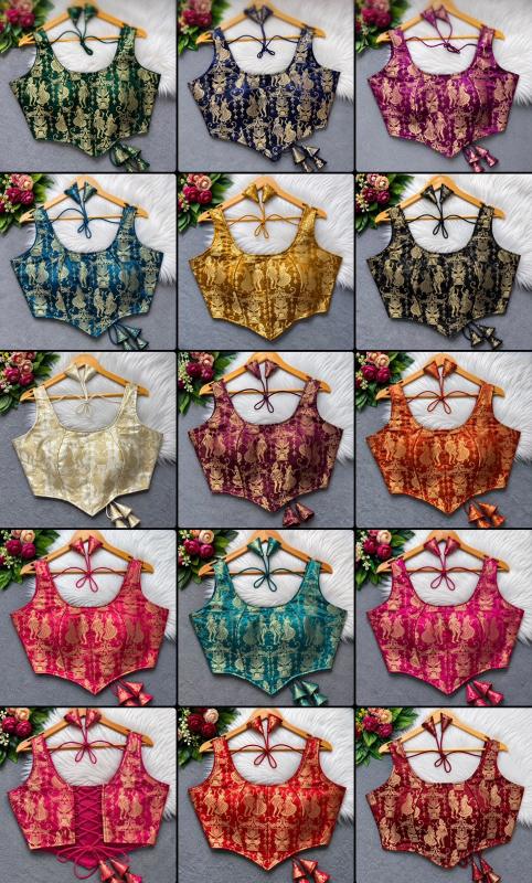 Sabella Heavy Jari Banarasi catalog redymade Banarasi blouse