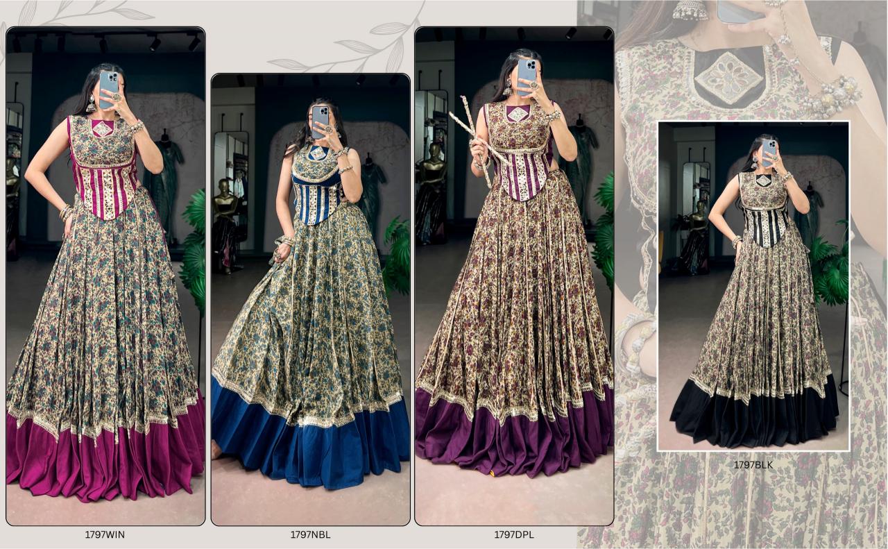 Sabella Polyester Viscose catalog wholesale lehenga market in patna