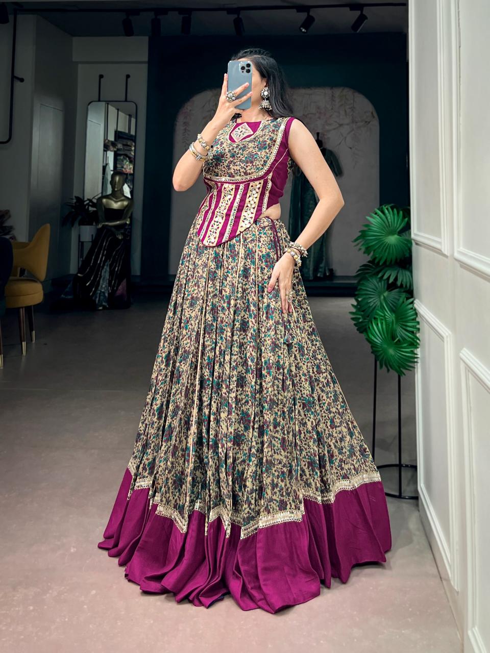 Sabella Polyester Viscose catalog wholesale lehenga market in patna