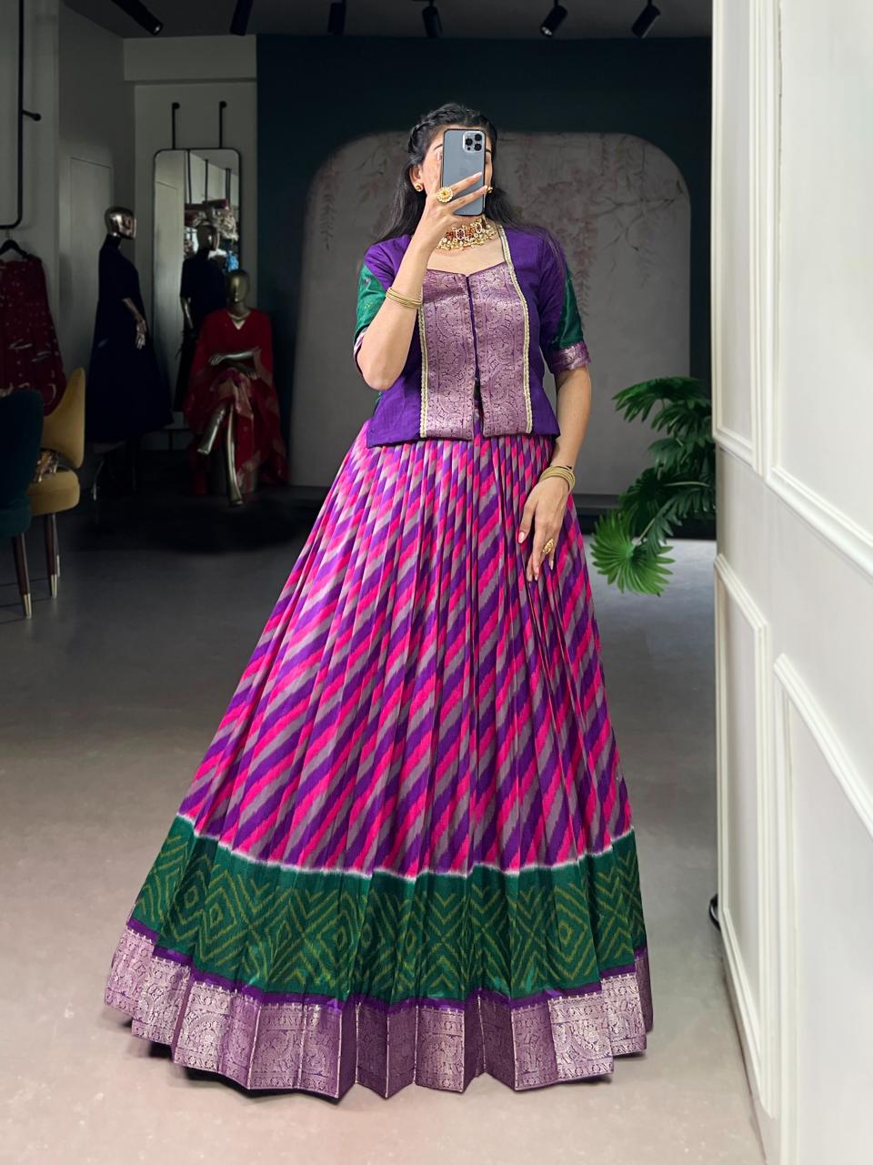 Sabella Tasar Silk vol 3 catalog wholesale lehenga online
