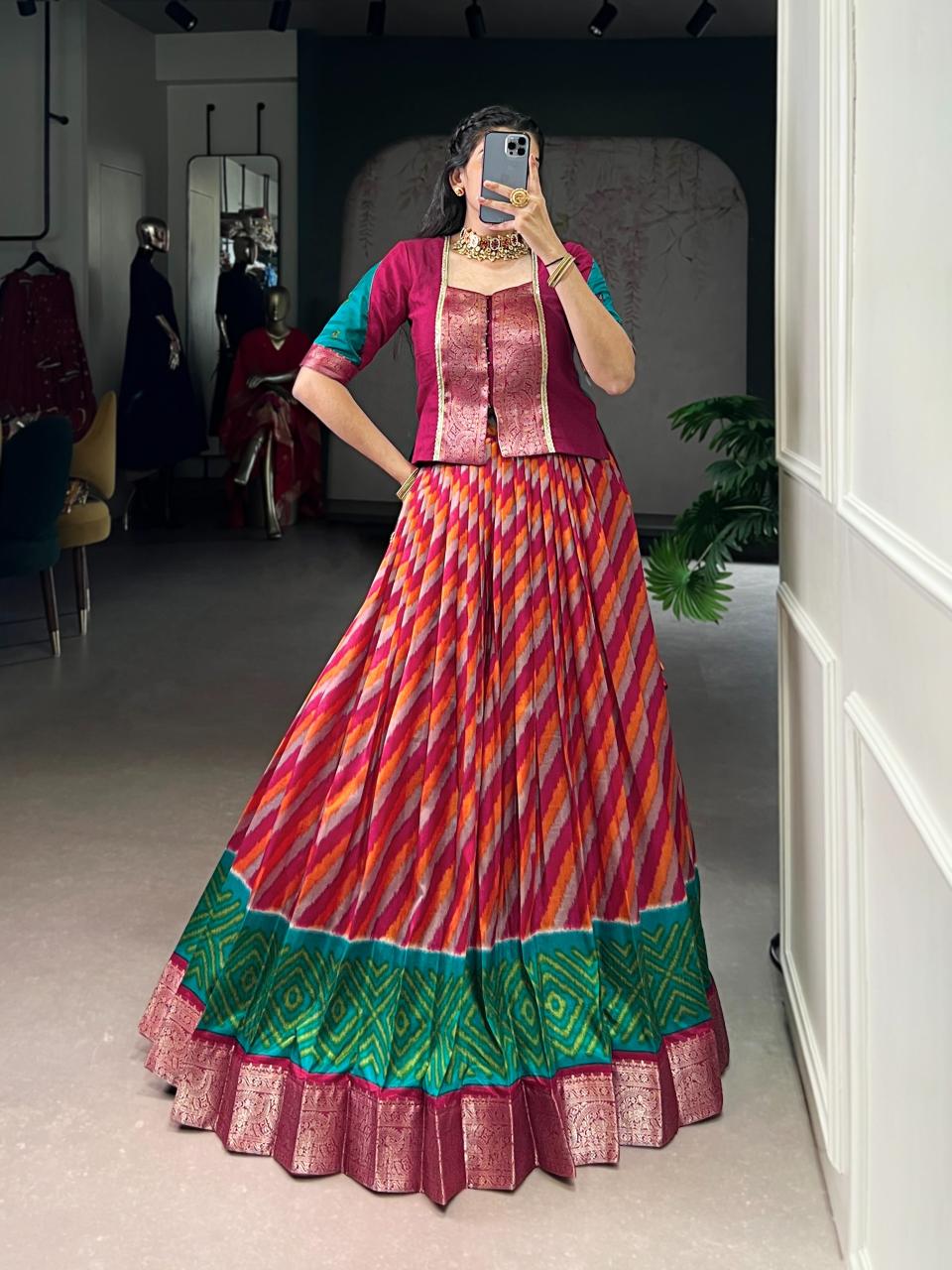 Sabella Tasar Silk vol 3 catalog wholesale lehenga online